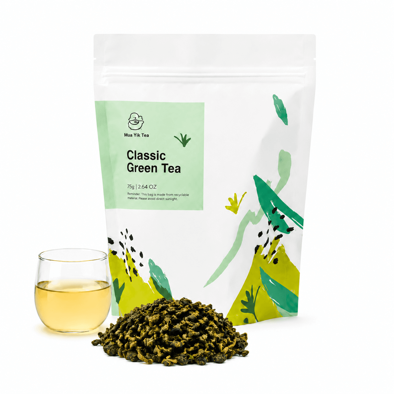Mua Yik Tea Classic Green Tea from Taiwan High Mountain Whole Leaf Unroasted Tea Smooth Flavor 30 Pyramid Tea Bags for Home Office Travel